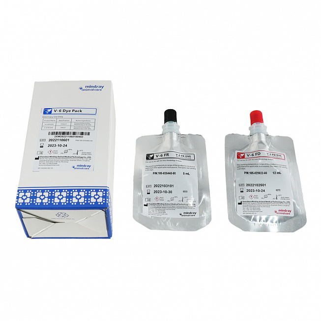      Mindray V-6 Dye Pack  Mindray BC-60R Vet 
